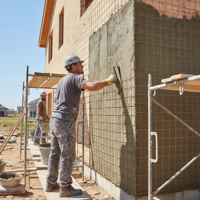 Local Stucco Siding Installation pros at work